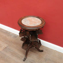 Load image into Gallery viewer, x SOLD Antique French Walnut & Marble Revolving Bookcase Table with Pedestal Base. B12262