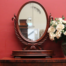 Load image into Gallery viewer, Antique English Mahogany and Flame Mahogany Chest of Drawers Toilet Mirror. B12065