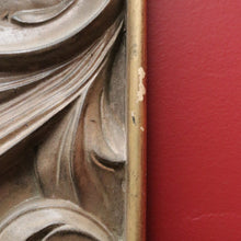 Load image into Gallery viewer, Vintage Rectangular Wall Mirror with Large Gilt Leaf-shaped Scroll Work Frame. B12068