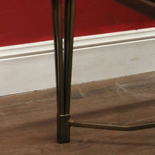 Load image into Gallery viewer, x SOLD Wrought Iron Coffee Table with Bevelled Glass Top – Muted Gold Base. B12523