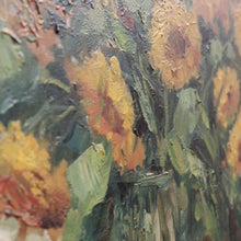 Load image into Gallery viewer, x SOLD Antique French Framed Oil on Canvas still Life, Flowers in a Vase in a Gilt Frame. Signed. B11638
