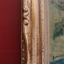 Load image into Gallery viewer, x SOLD Antique French Framed Oil on Canvas still Life, Flowers in a Vase in a Gilt Frame. Signed. B11638