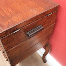 Load image into Gallery viewer, French Oak Sewing Caddy – Scissor-Action, Six Compartments, Carry Handle. B11876