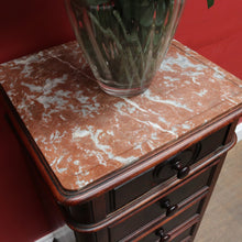 Load image into Gallery viewer, x SOLD French Rosewood Lingerie Chest Tall Narrow Drawer Cabinet Oak Lined. B12917
