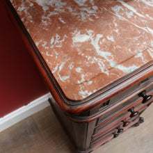 Load image into Gallery viewer, x SOLD French Rosewood Lingerie Chest Tall Narrow Drawer Cabinet Oak Lined. B12917