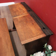 Load image into Gallery viewer, x SOLD A Vintage Mid-Century Australian School Desk - Seats Two, Lift Seat and desk. B12074