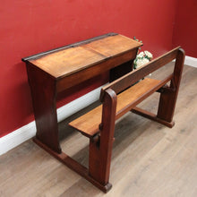Load image into Gallery viewer, x SOLD A Vintage Mid-Century Australian School Desk - Seats Two, Lift Seat and desk. B12074