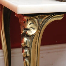 Load image into Gallery viewer, Vintage Italian Marble Top Lamp Table Louis XV Style Brass Base. B12944
