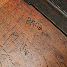 Load image into Gallery viewer, x SOLD A Vintage Mid-Century Australian School Desk - Seats Two, Lift Seat and desk. B12074