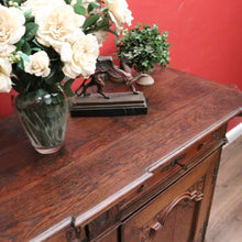Load image into Gallery viewer, x SOLD Antique French Oak Sideboard with Drawers, Cupboard & Four Working Keys. B12282