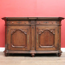 Load image into Gallery viewer, x SOLD Antique French Oak Sideboard with Drawers, Cupboard & Four Working Keys. B12282