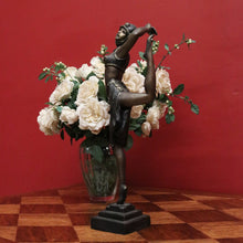 Load image into Gallery viewer, x SOLD Large Bronze-Look Dancing Lady Figurine – Art Deco Elegance – Vintage Sculpture. B12528