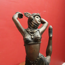 Load image into Gallery viewer, x SOLD Large Bronze-Look Dancing Lady Figurine – Art Deco Elegance – Vintage Sculpture. B12528