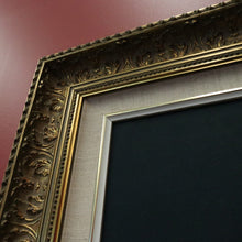 Load image into Gallery viewer, x SOLD Oil on Board Chinese Woman with a Fan, in a gilt gold-coloured Frame. Chinese Girl. Signed May Lin.B12069