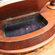 Load image into Gallery viewer, Antique English Toilet Mirror with Bevelled Glass & Jewellery Compartment. B12510