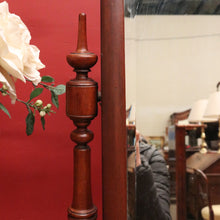 Load image into Gallery viewer, Antique English Toilet Mirror with Bevelled Glass & Jewellery Compartment. B12510