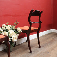 Load image into Gallery viewer, Pair Antique English George IV Mahogany Side Chairs Cane Seats. B12946
