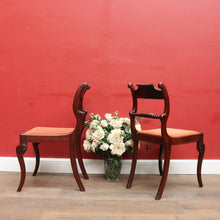 Load image into Gallery viewer, Pair Antique English George IV Mahogany Side Chairs Cane Seats. B12946