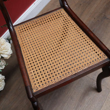 Load image into Gallery viewer, Pair Antique English George IV Mahogany Side Chairs Cane Seats. B12946