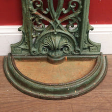 Load image into Gallery viewer, x SOLD Antique English Cast Iron Umbrella Stand with Handle & Scrollwork Fretwork. B12527