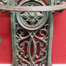 Load image into Gallery viewer, x SOLD Antique English Cast Iron Umbrella Stand with Handle & Scrollwork Fretwork. B12527