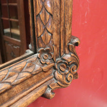 Load image into Gallery viewer, x SOLD Antique French Oak Mirror, Carved Frame, Ready to hang, New Mirror. B11992