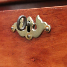 Load image into Gallery viewer, x SOLD Australian Cedar Hall Table – Single Drawer, Gallery Back, Turned Legs, Brass Escutcheon. B12540