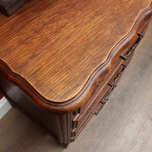 Load image into Gallery viewer, x SOLD Vintage French Oak Lingerie Chest Tall Four Drawer Cabinet. B12825