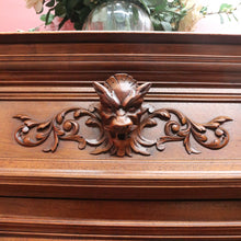 Load image into Gallery viewer, Antique French Walnut Three Door Sideboard Carved Detail Brass Escutcheons. B12926