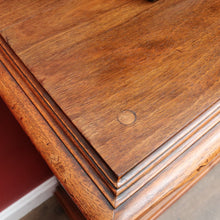 Load image into Gallery viewer, Antique French Walnut Three Door Sideboard Carved Detail Brass Escutcheons. B12926