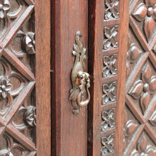 Load image into Gallery viewer, Antique French Oak Gothic Revival Sideboard c1850s Carved Panels. B12779
