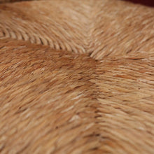 Load image into Gallery viewer, x SOLD Set of Six (6) Vintage French Oak Dining or Kitchen Chairs with Rush Seats. B12042