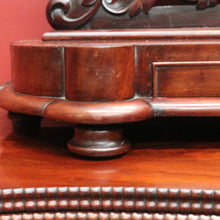 Load image into Gallery viewer, x SOLD Antique English Mahogany Toilet Mirror – Flame Mahogany, Drawer, Oval Glass. B12537