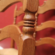 Load image into Gallery viewer, x SOLD Set of Six (6) Vintage French Oak Dining or Kitchen Chairs with Rush Seats. B12042