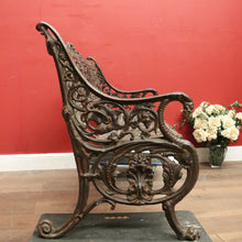 Load image into Gallery viewer, x SOLD An Impressive French Cast Iron Garden Chair or Seat with a Leaf Pattern. B12026