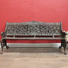Load image into Gallery viewer, x SOLD An Impressive French Cast Iron Garden Chair or Seat with a Leaf Pattern. B12026