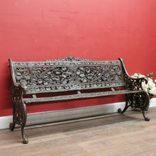 Load image into Gallery viewer, x SOLD An Impressive French Cast Iron Garden Chair or Seat with a Leaf Pattern. B12026