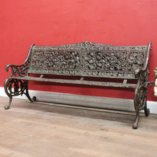 Load image into Gallery viewer, x SOLD An Impressive French Cast Iron Garden Chair or Seat with a Leaf Pattern. B12026
