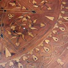 Load image into Gallery viewer, Moroccan Atlas Cedar Coffee Table Ebony Mother of Pearl Marquetry Top. B12923