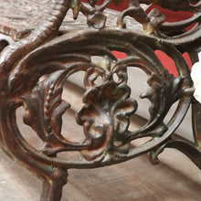 Load image into Gallery viewer, x SOLD An Impressive French Cast Iron Garden Chair or Seat with a Leaf Pattern. B12026