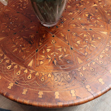 Load image into Gallery viewer, Moroccan Atlas Cedar Coffee Table Ebony Mother of Pearl Marquetry Top. B12923