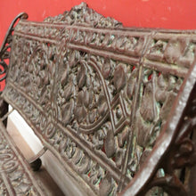 Load image into Gallery viewer, x SOLD An Impressive French Cast Iron Garden Chair or Seat with a Leaf Pattern. B12026