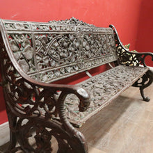 Load image into Gallery viewer, x SOLD An Impressive French Cast Iron Garden Chair or Seat with a Leaf Pattern. B12026