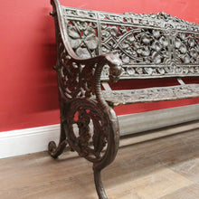 Load image into Gallery viewer, x SOLD An Impressive French Cast Iron Garden Chair or Seat with a Leaf Pattern. B12026