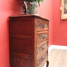Load image into Gallery viewer, x SOLD French Four-Drawer (4) Drawer Lingerie Chest of Drawers, or Hall Cabinet, Lamp Cupboard. B12088
