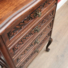 Load image into Gallery viewer, x SOLD French Four-Drawer (4) Drawer Lingerie Chest of Drawers, or Hall Cabinet, Lamp Cupboard. B12088