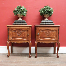 Load image into Gallery viewer, x SOLD A pair of Vintage French Single Door Bedside Cabinets or Lamp / Side Tables. B12029