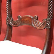 Load image into Gallery viewer, x SOLD Set of 4 Antique English Regency Dining Chairs – Flame Mahogany, Sabre Legs, c.1820