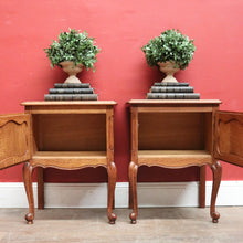 Load image into Gallery viewer, x SOLD A pair of Vintage French Single Door Bedside Cabinets or Lamp / Side Tables. B12029