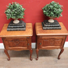 Load image into Gallery viewer, x SOLD A pair of Vintage French Single Door Bedside Cabinets or Lamp / Side Tables. B12029